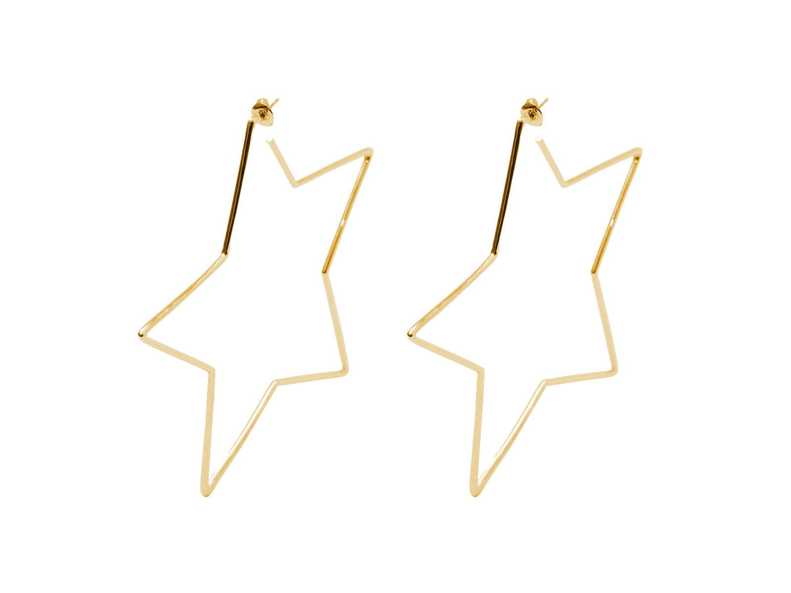 Isabel Marant Shiny in Love gold star shaped earrings