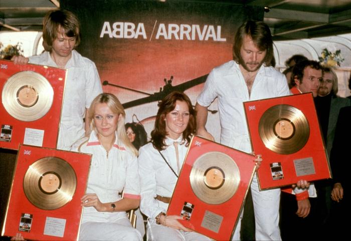 ABBA with gold records