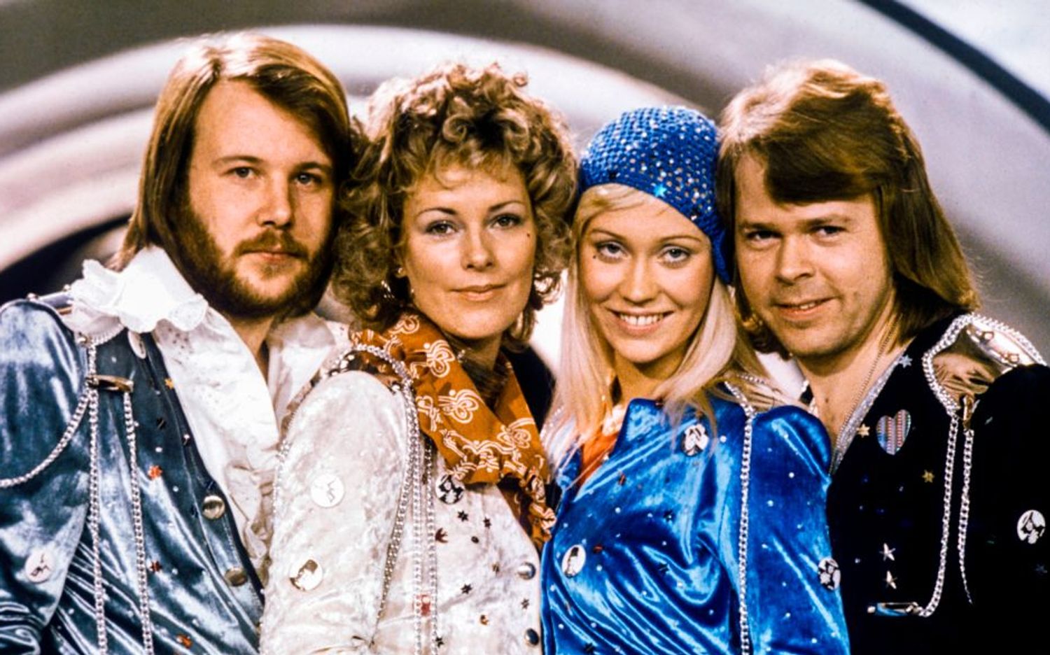 ABBA band photo during Eurovision Song contest