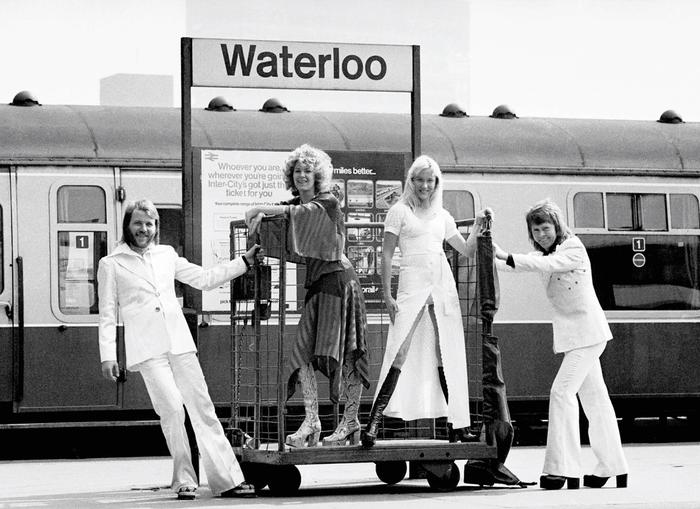ABBA at Waterloo station