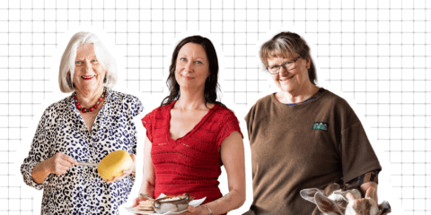 Annie Nieuwenhuis, Juliet Harbutt and Alexis Murti