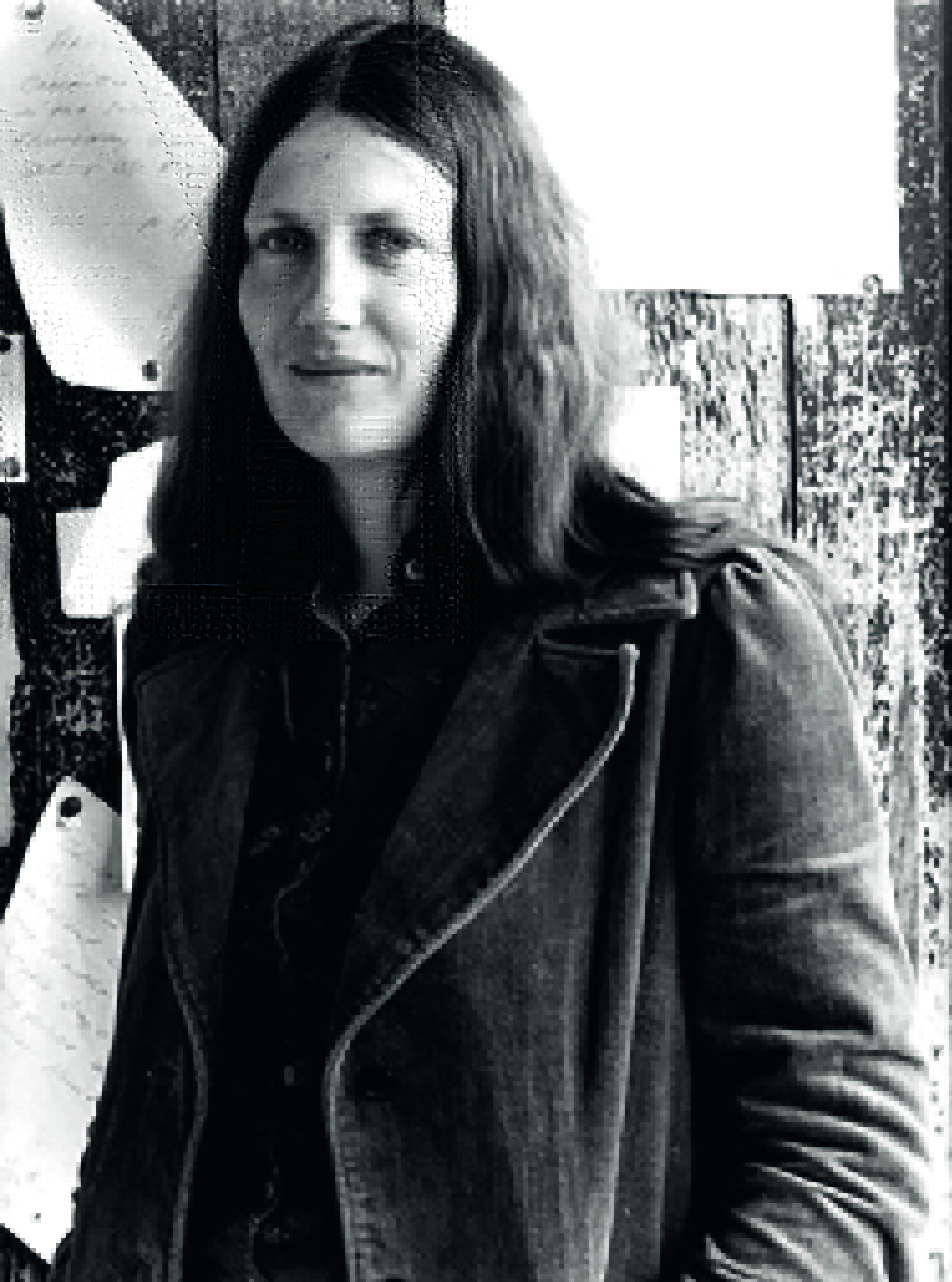 Black and white photo of Helen Clark in the 1970s
