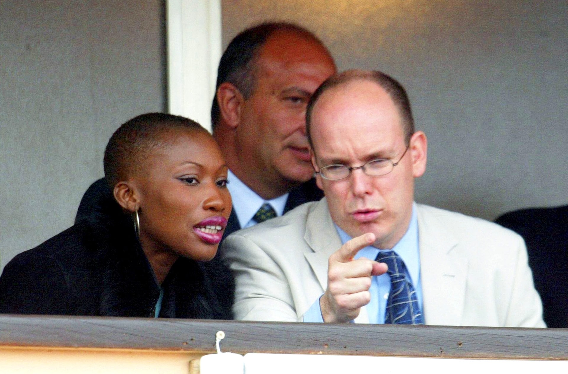 Prince Albert and Nicole Coste in 2002