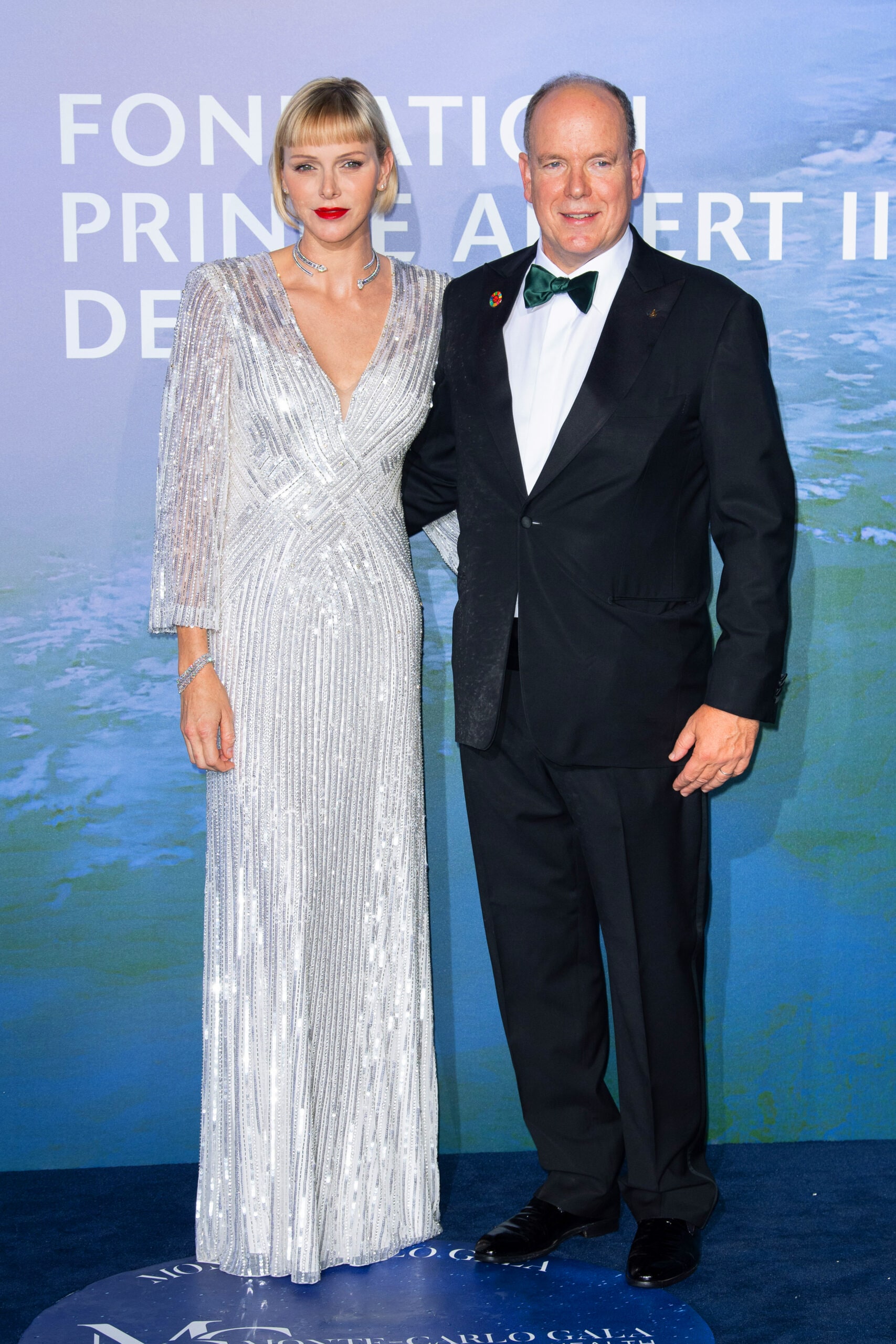 Princess Charlene and Prince Albert of Monaco at the Monte Carlo Gala for Plantary Health
