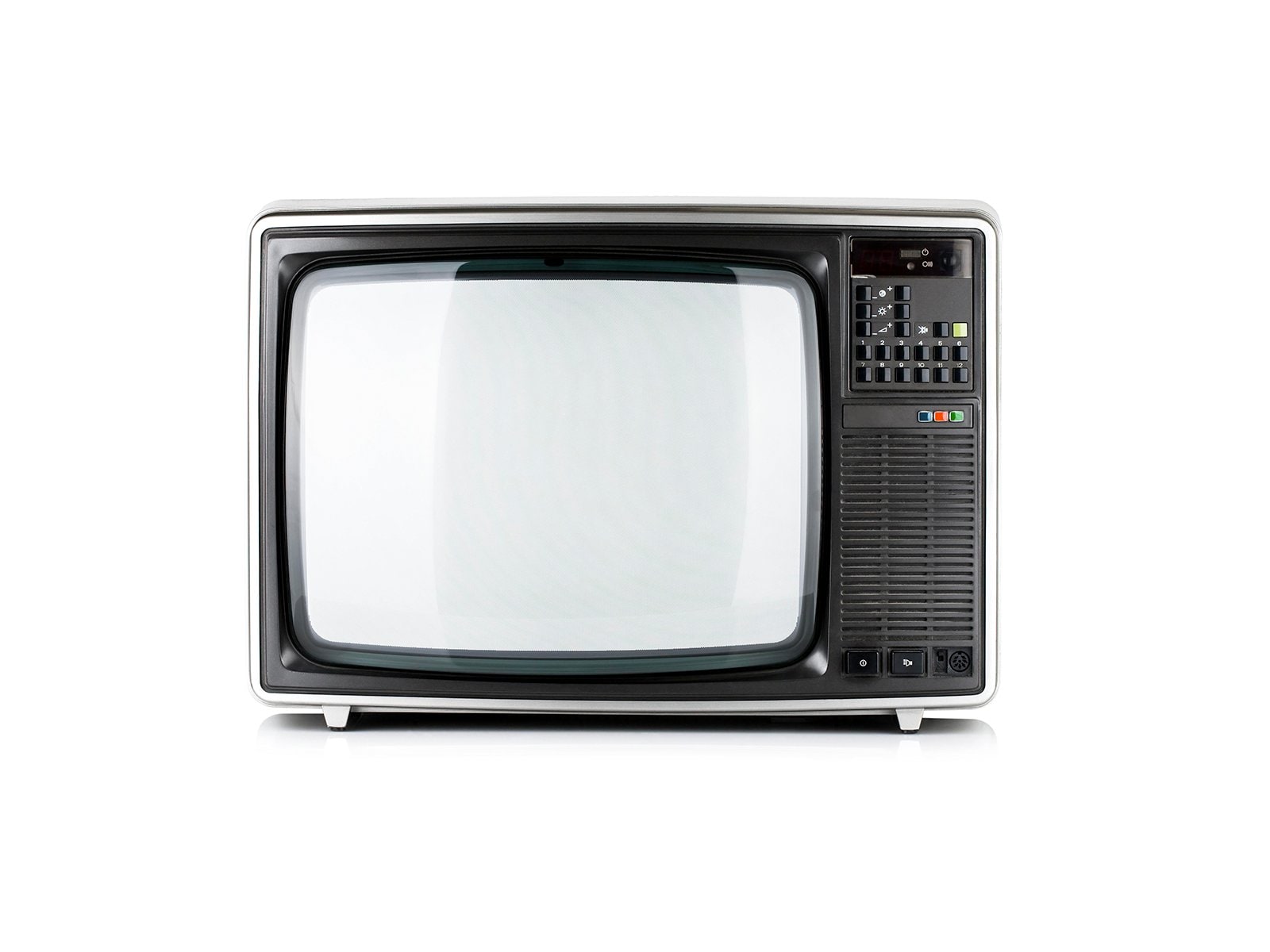 A vintage TV screen