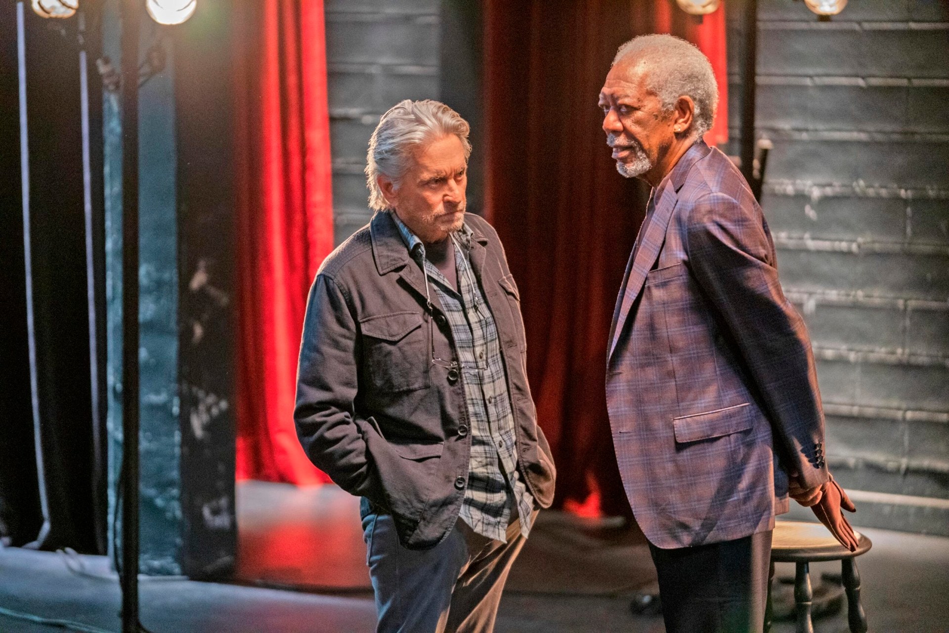 Morgan Freeman and Michael Douglas in The Kominsky Method