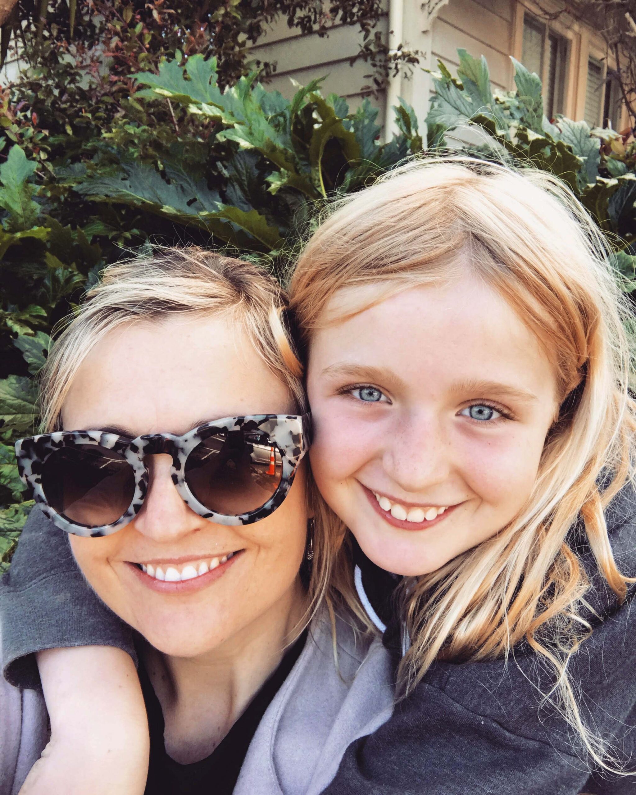 Charlotte Ryan with her daughter Annie in a selfie