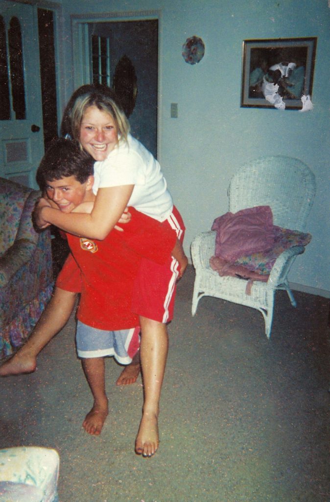 Toni Street and her teenage twin Stephen before he passed away