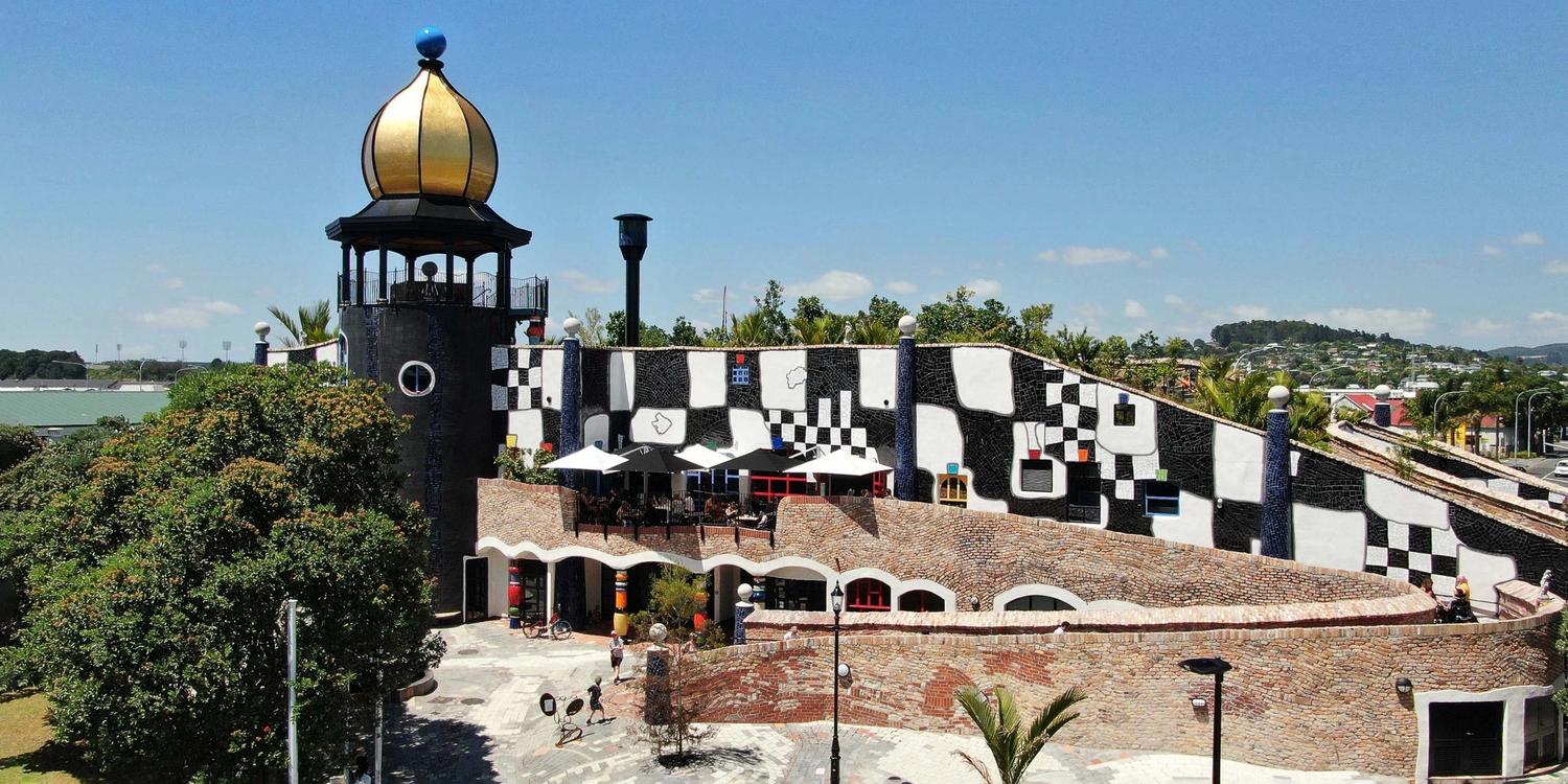 The Hundertwasser Arts Centre in Whangarei, New Zealand.