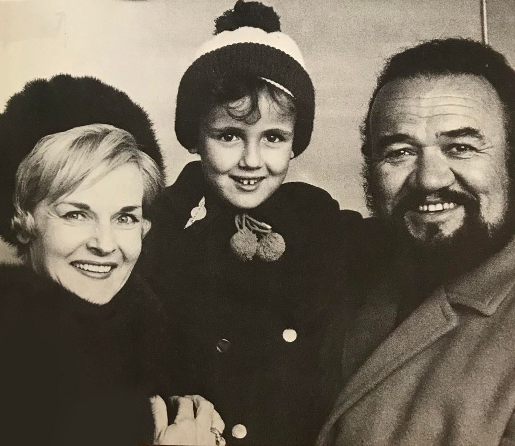 A young Rima Te Wiata with mum Beryl (left) and dad Inia arriving in Wellington 1968 for the Te Wiata Festival.