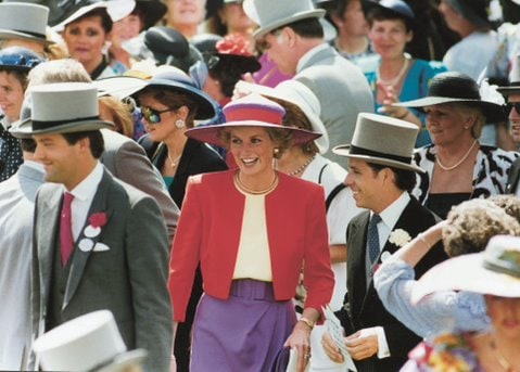 Princess Diana in a crowd