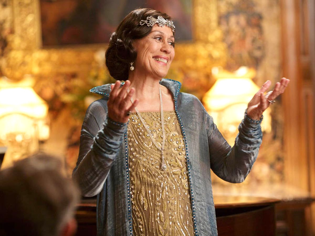 Dame Kiri Te Kanawa as Dame Nellie Melba in Downtown Abbey