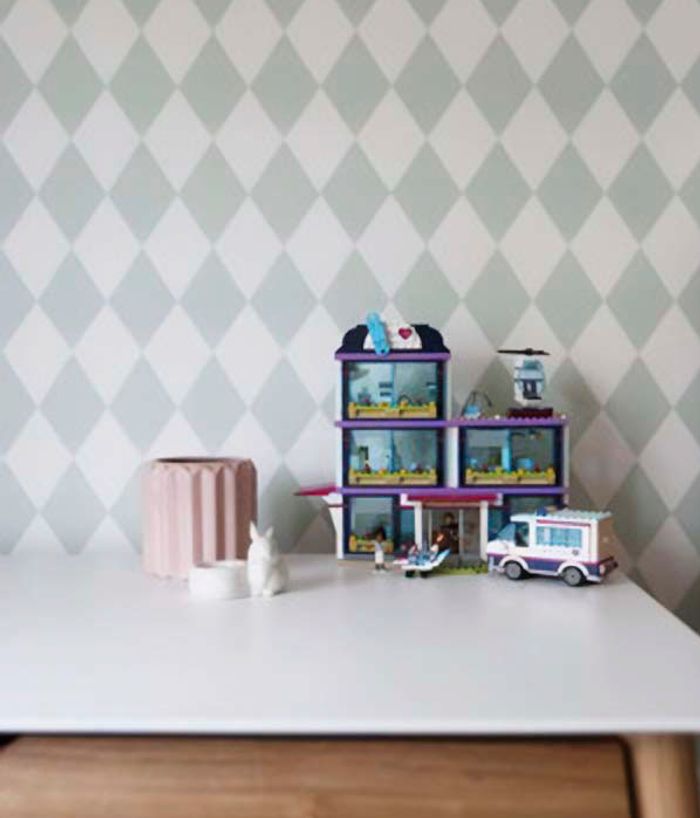 A wall with Harlequin wallpaper by Ferm Living