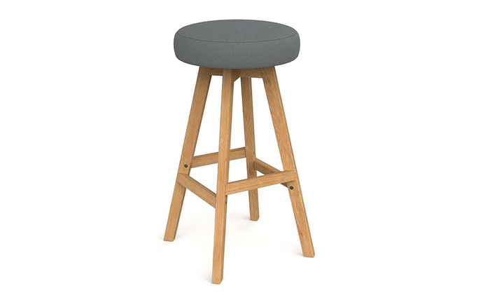 Luna Button bar stool, $401.35 from Uno Furniture.