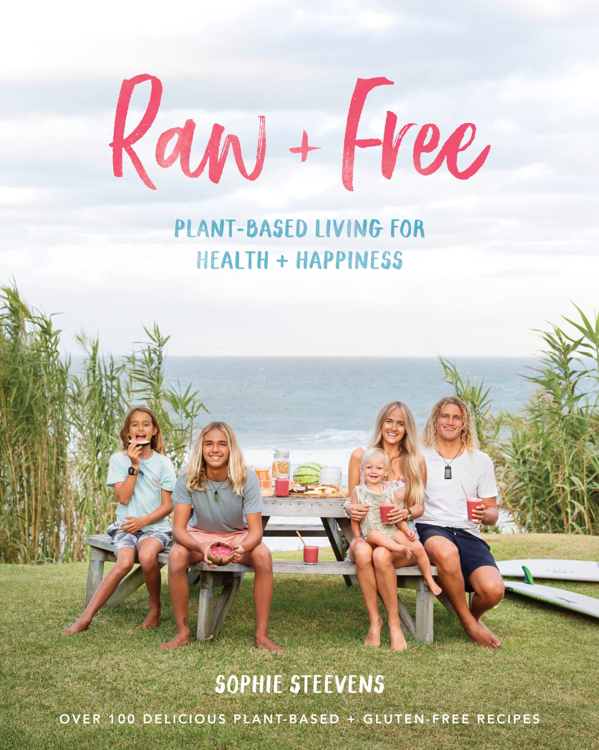 Raw and free cookbook cover