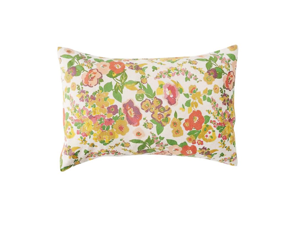 Marianne floral standard pillowcase, $139 for pair from Madder & Rouge.