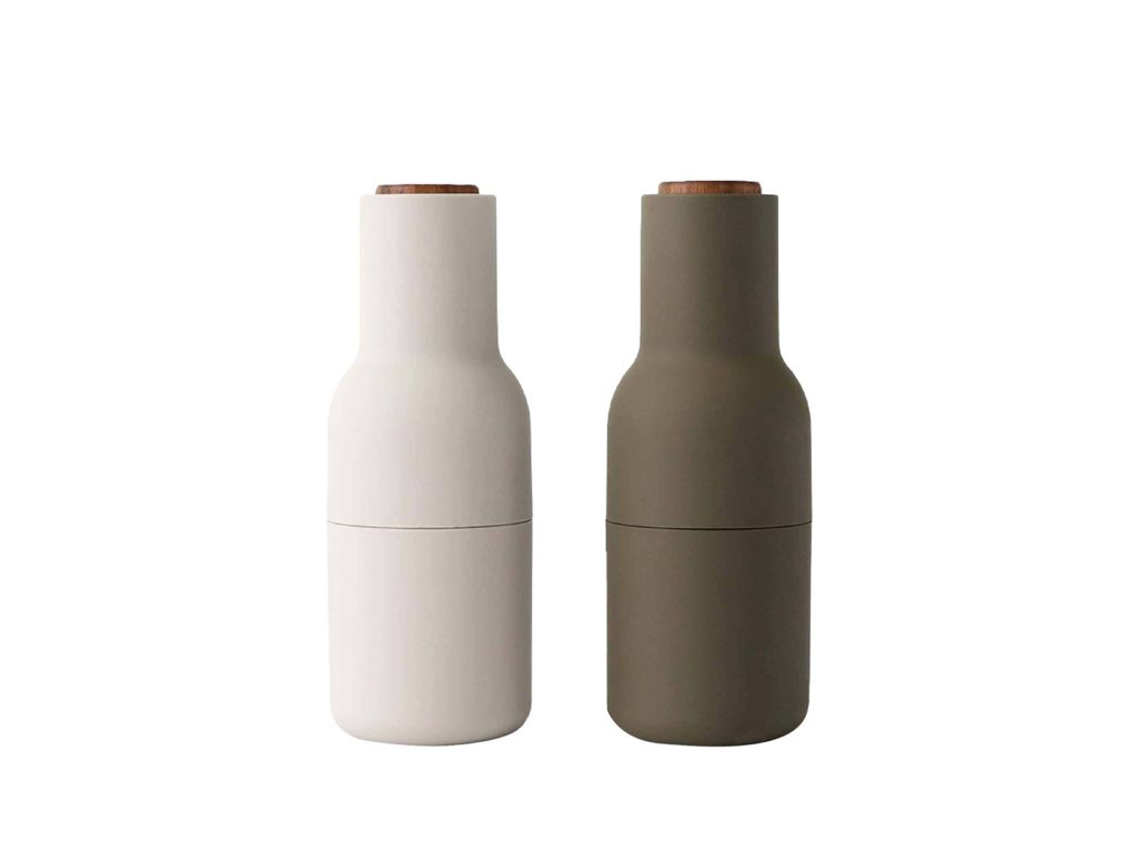 Menu Bottle Grinders, $149 for pair from The Design Depot.