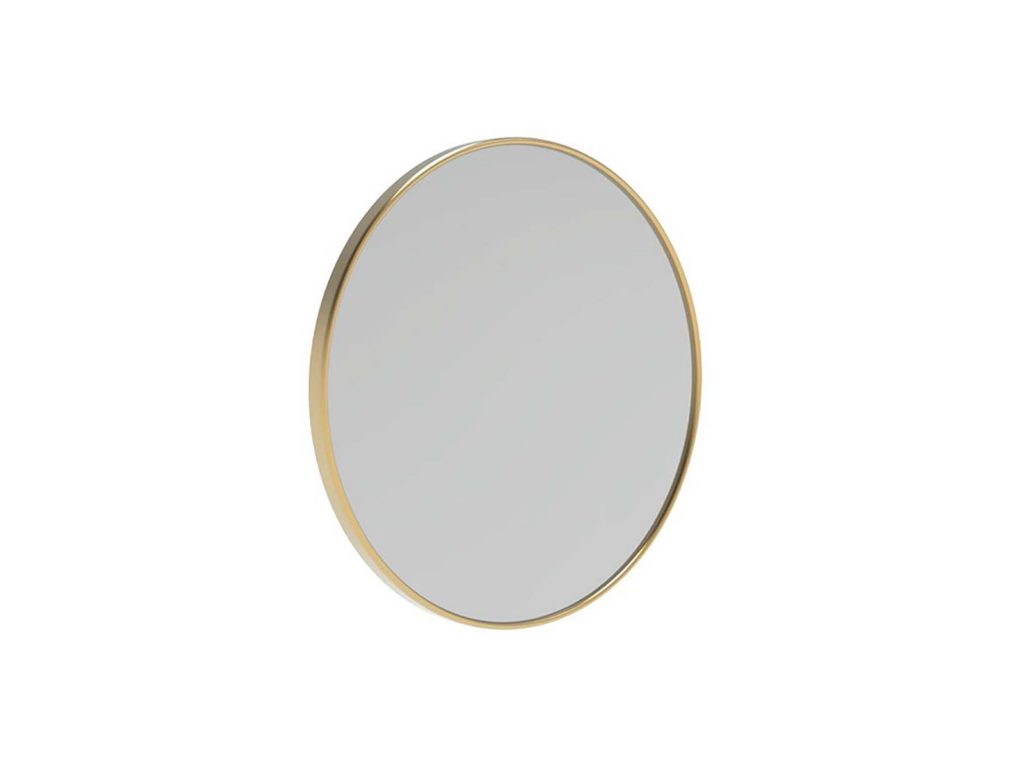 Progetto Giro 580 brushed brass mirror, $699 from Plumbline.