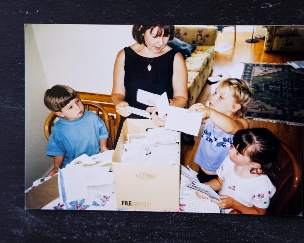 Sophie Gray and her family 