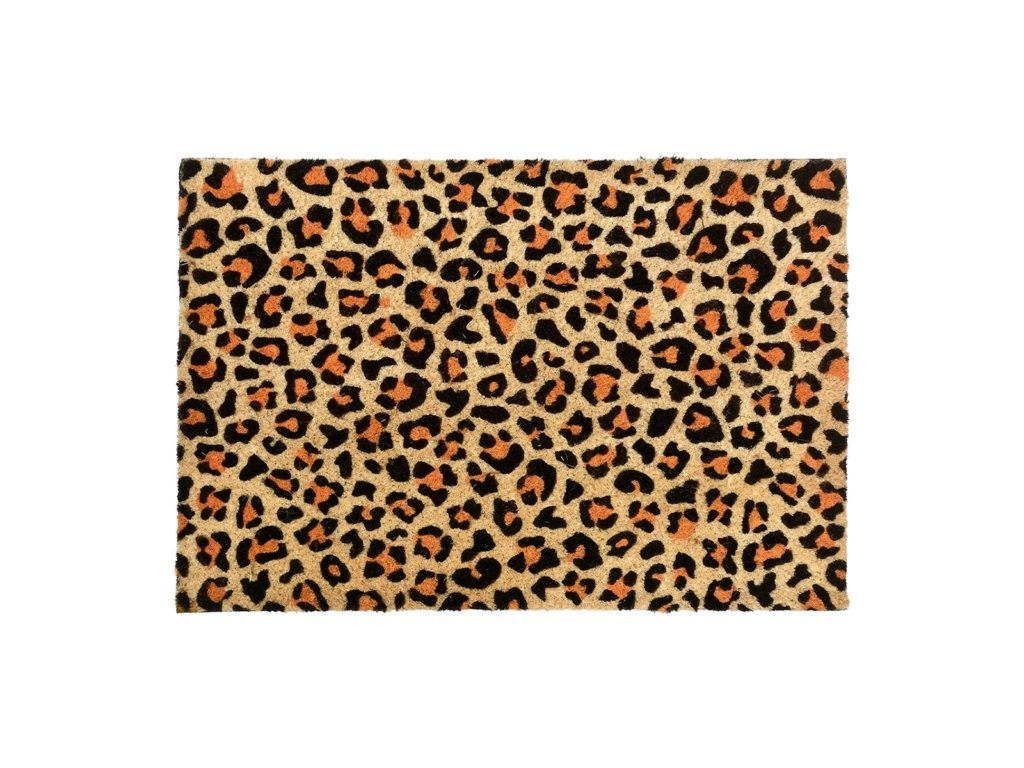 Leopard print Funky Front Coir doormat, $29 from Mighty Ape.