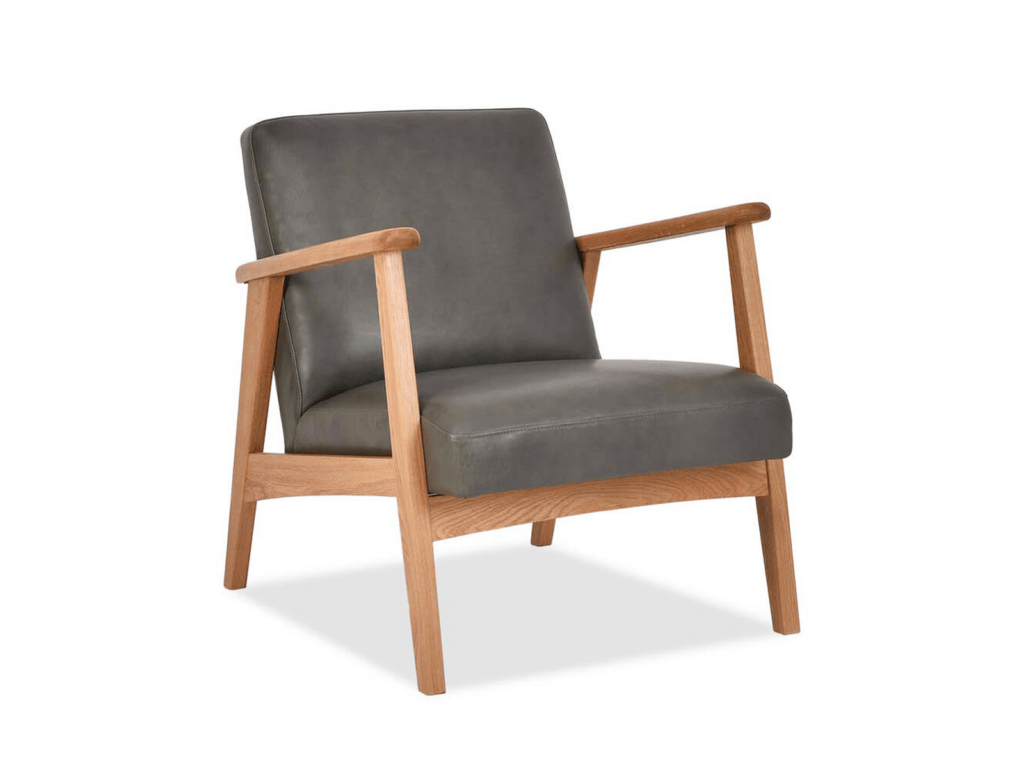 Den leather occasional armchair, $1299 from Freedom.