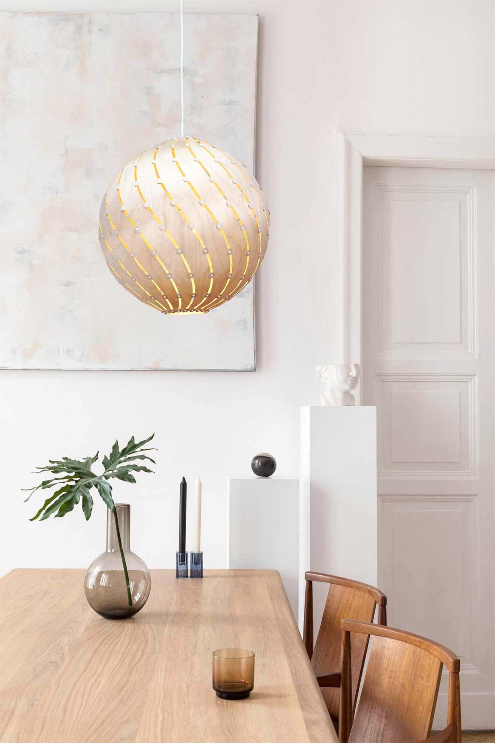 Large hanging light fitting by David Trubridge