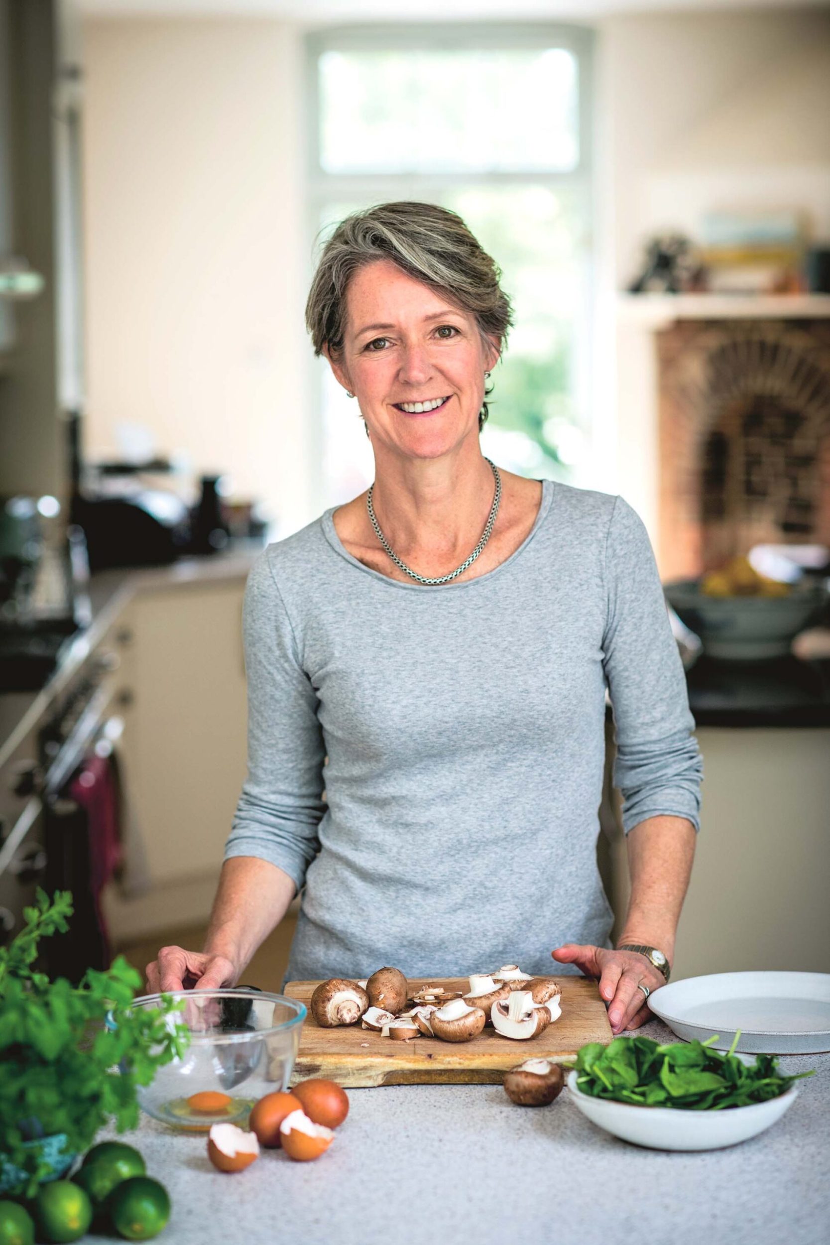 Dr Clare Bailey in her kitchen