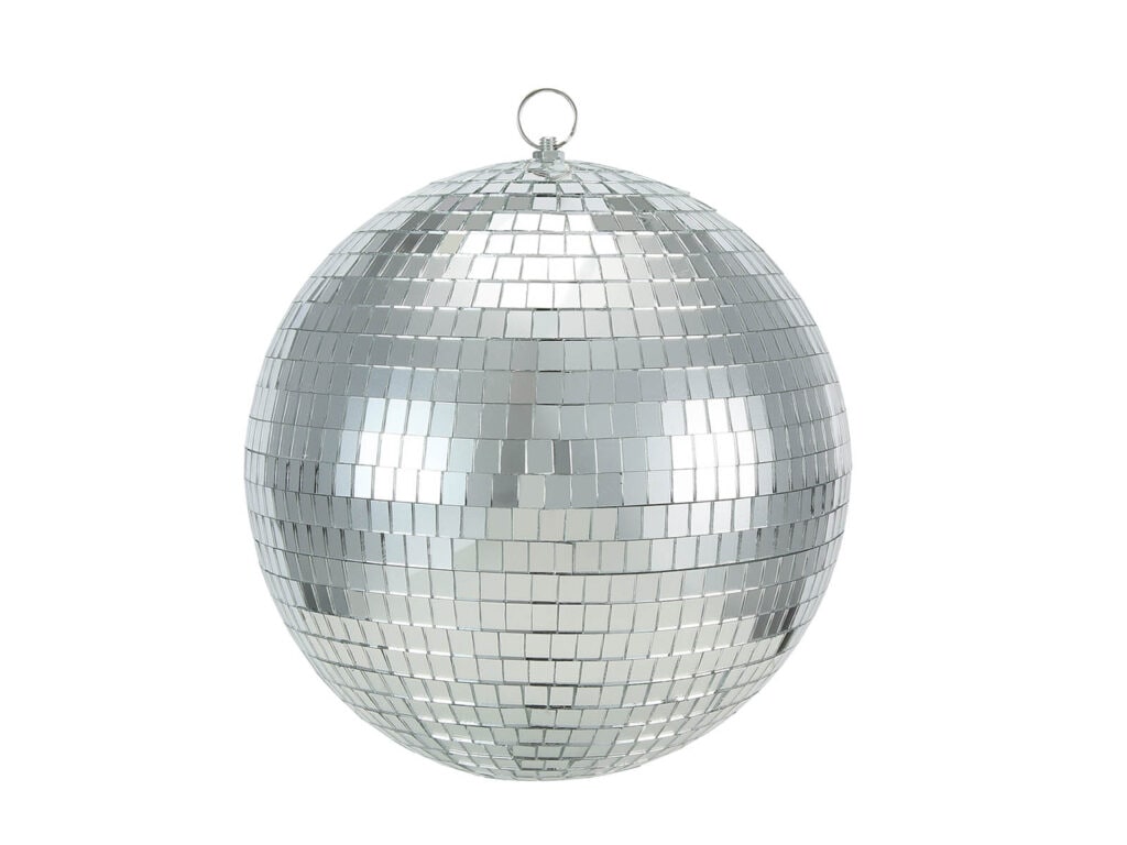 Disco ball, $11 from Kmart.