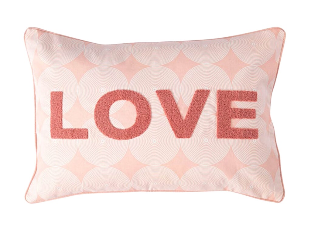 Love cushion, $65 from Early Settler.