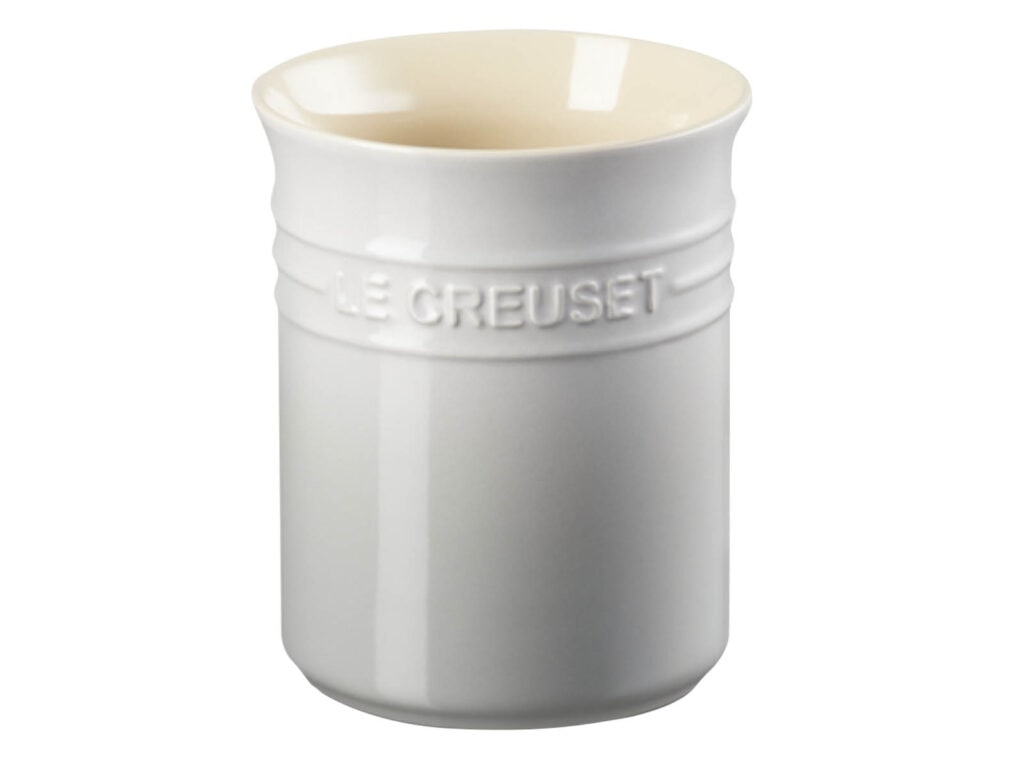  Le Creuset stoneware utensil jar, $48 from Chef’s Complements.