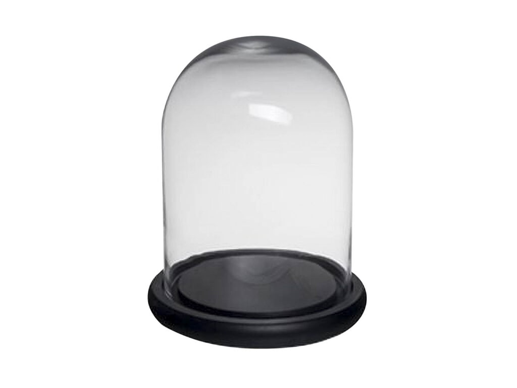 Glass cloche dome with base, $149 from Grace & Glory.