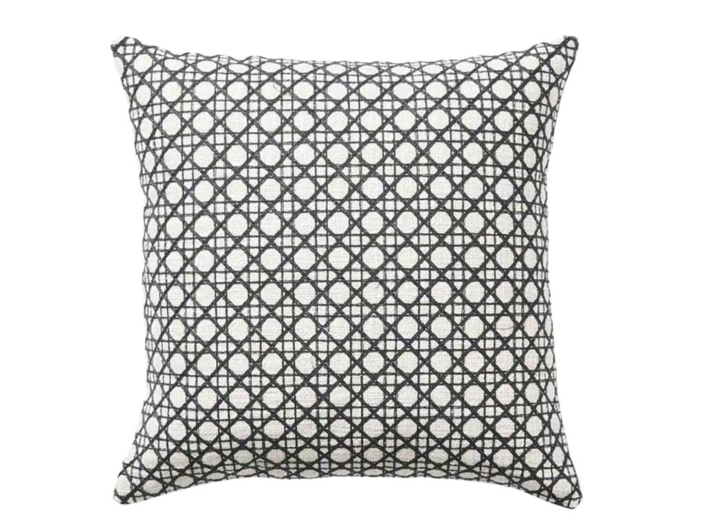 Warwick Rattan cushion in onyx, $125 from Bolt of Cloth