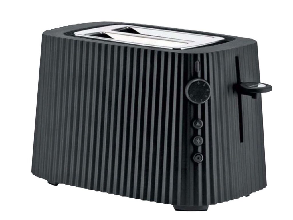 Alessi Plisse toaster in black, $289.99 from Askew.