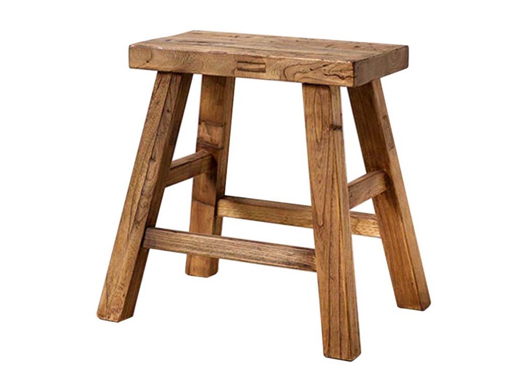 Elmwood peasant stool, $299 from Indie Home Collective.