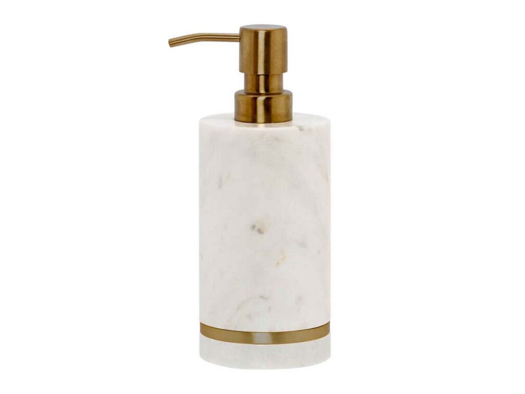 Amenza marble soap dispenser, $34.95 from Freedom.
