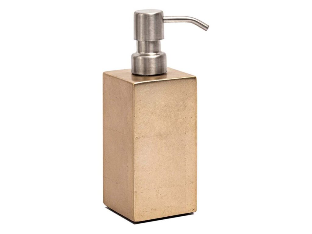 Posh Trading Company Kensington soap dispenser, $175 from Smith & Caughey’s.