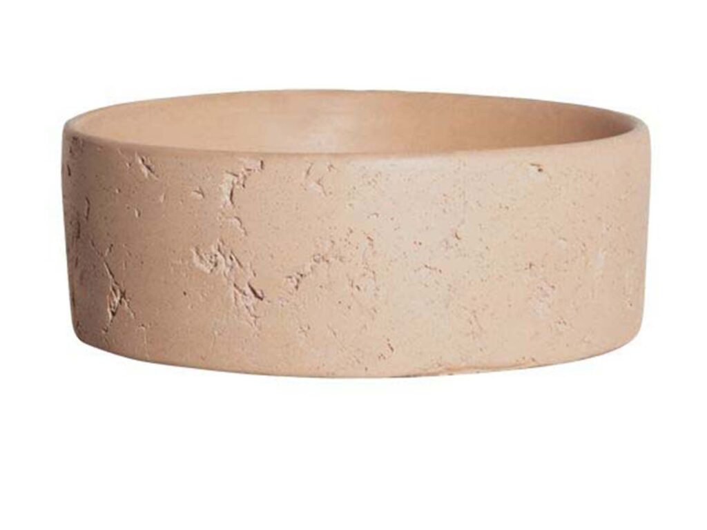 Concrete Nation Milos raw concrete vessel basin, $1399 from Plumbline.