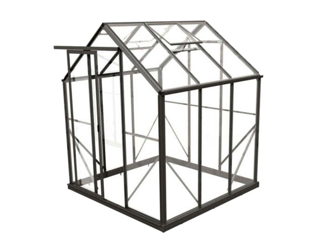 Glasshouse 2m x 2m, $3295 from Winter Gardenz.
