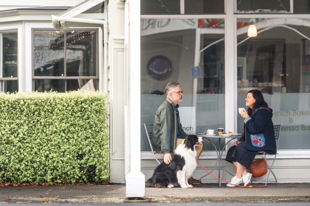 Nikki McIvor and husband Andy at The French Baker