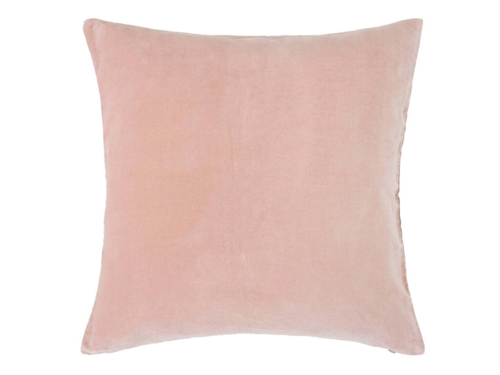 Moonlight square cushion in blush, $79.90 from Wallace Cotton.