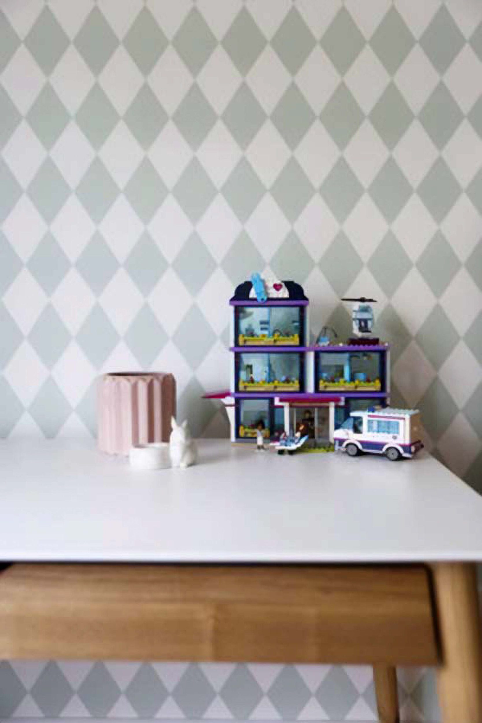 A wall with Harlequin wallpaper by Ferm Living