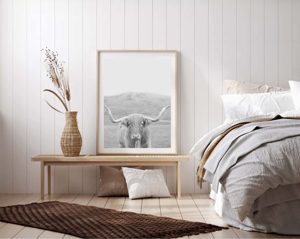 Amanda King print of a bull