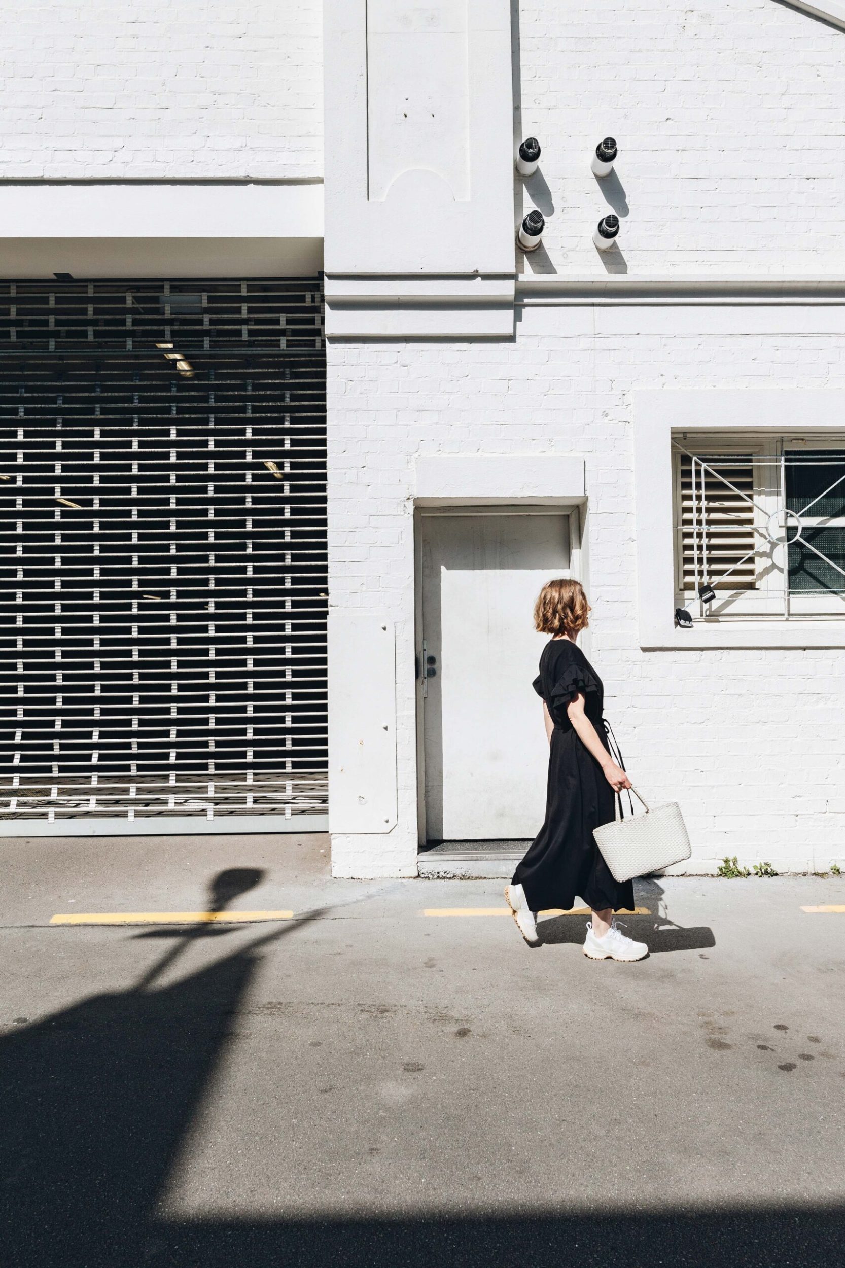 Nicola Cranfield walking along a street