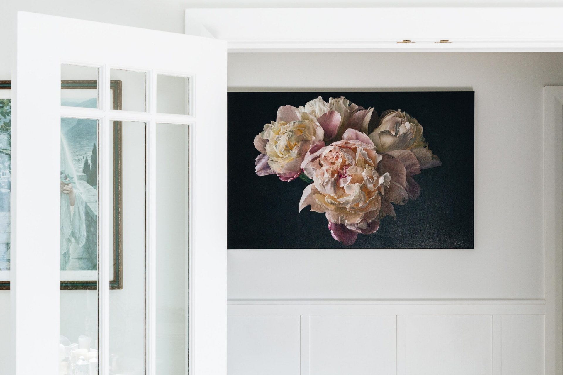 Julia White peony painting