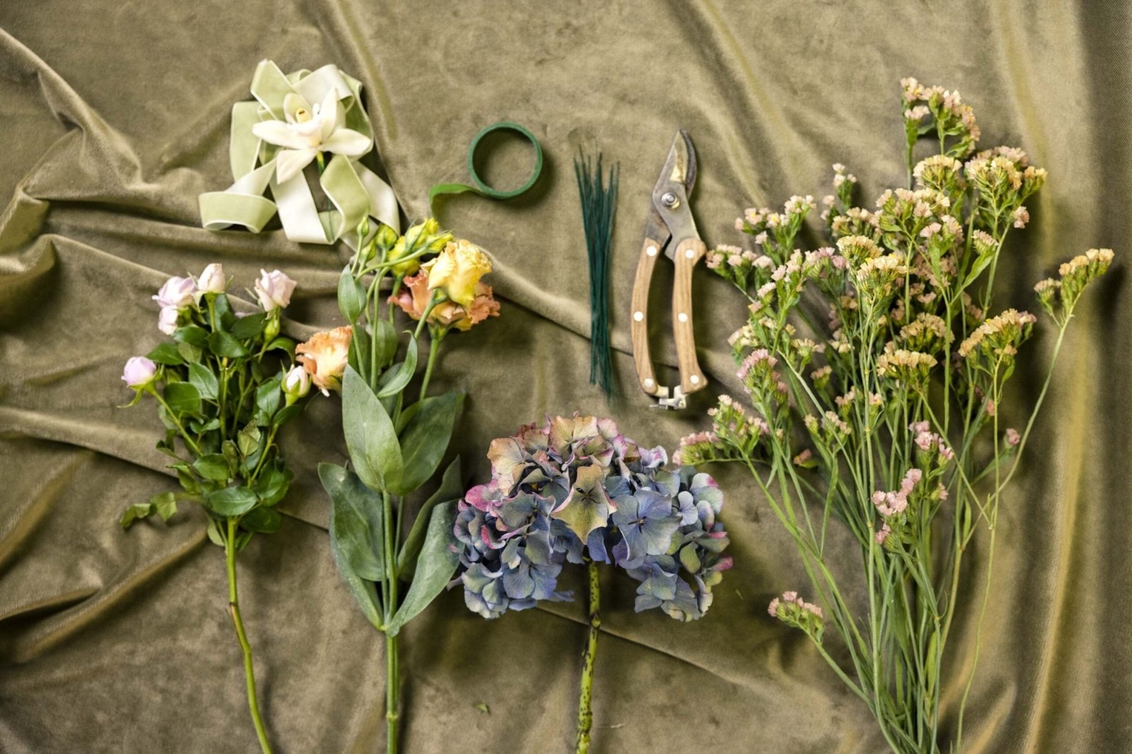 Výběr květin pro květinovou korunu