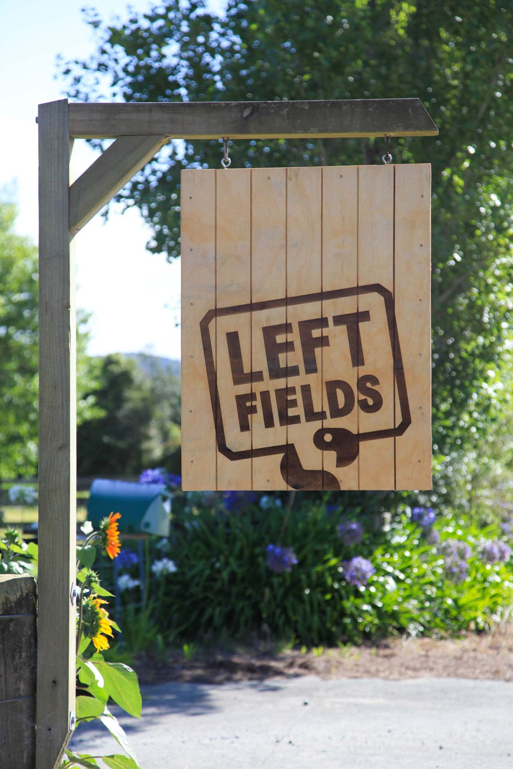 Left Fields sign