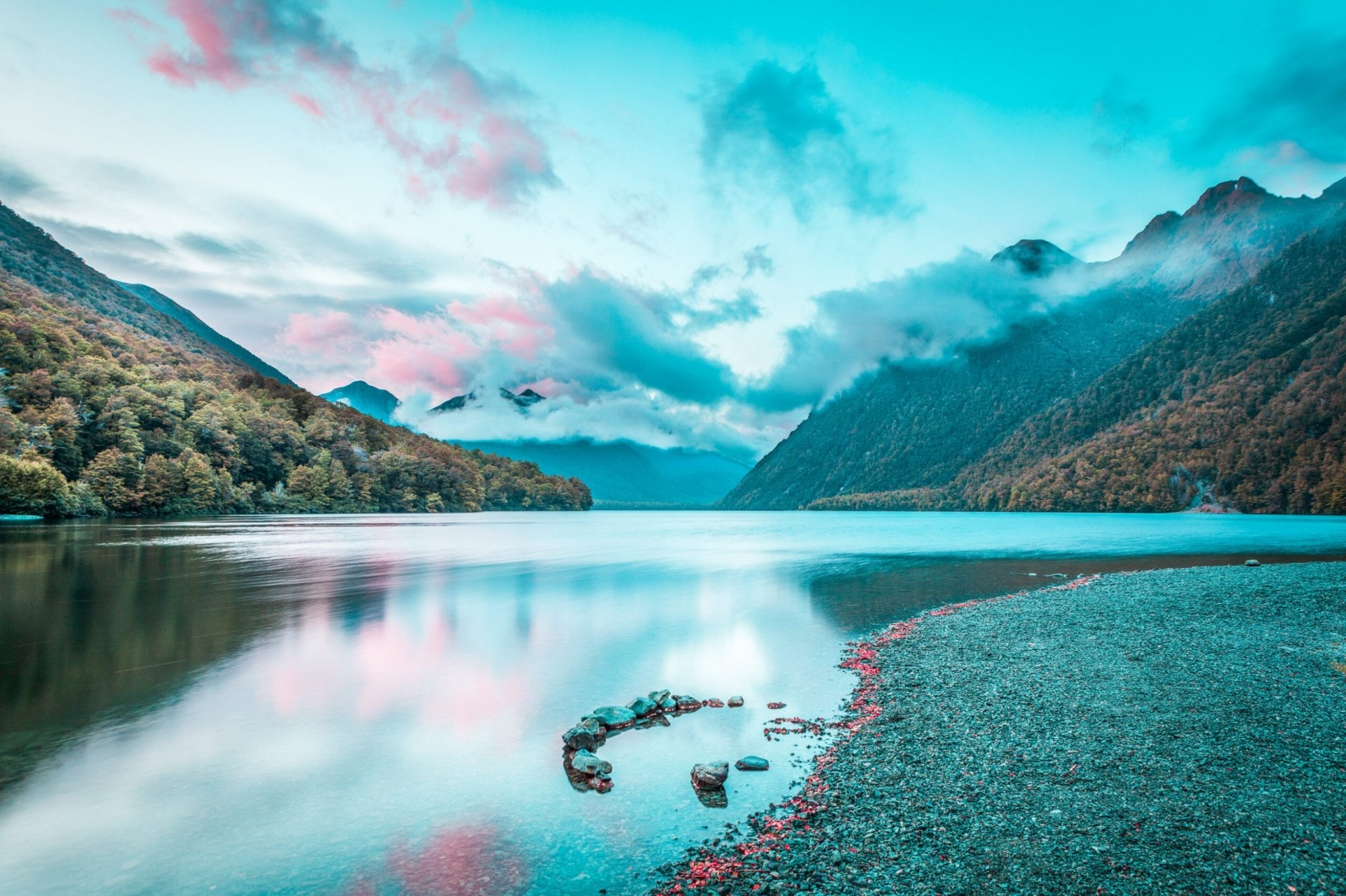 Lake Gunn at sunrise 