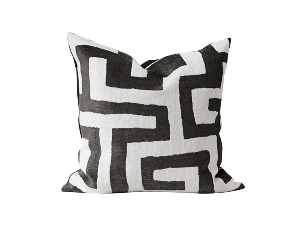 Meandios cushion, $299 from Indie Home Collective