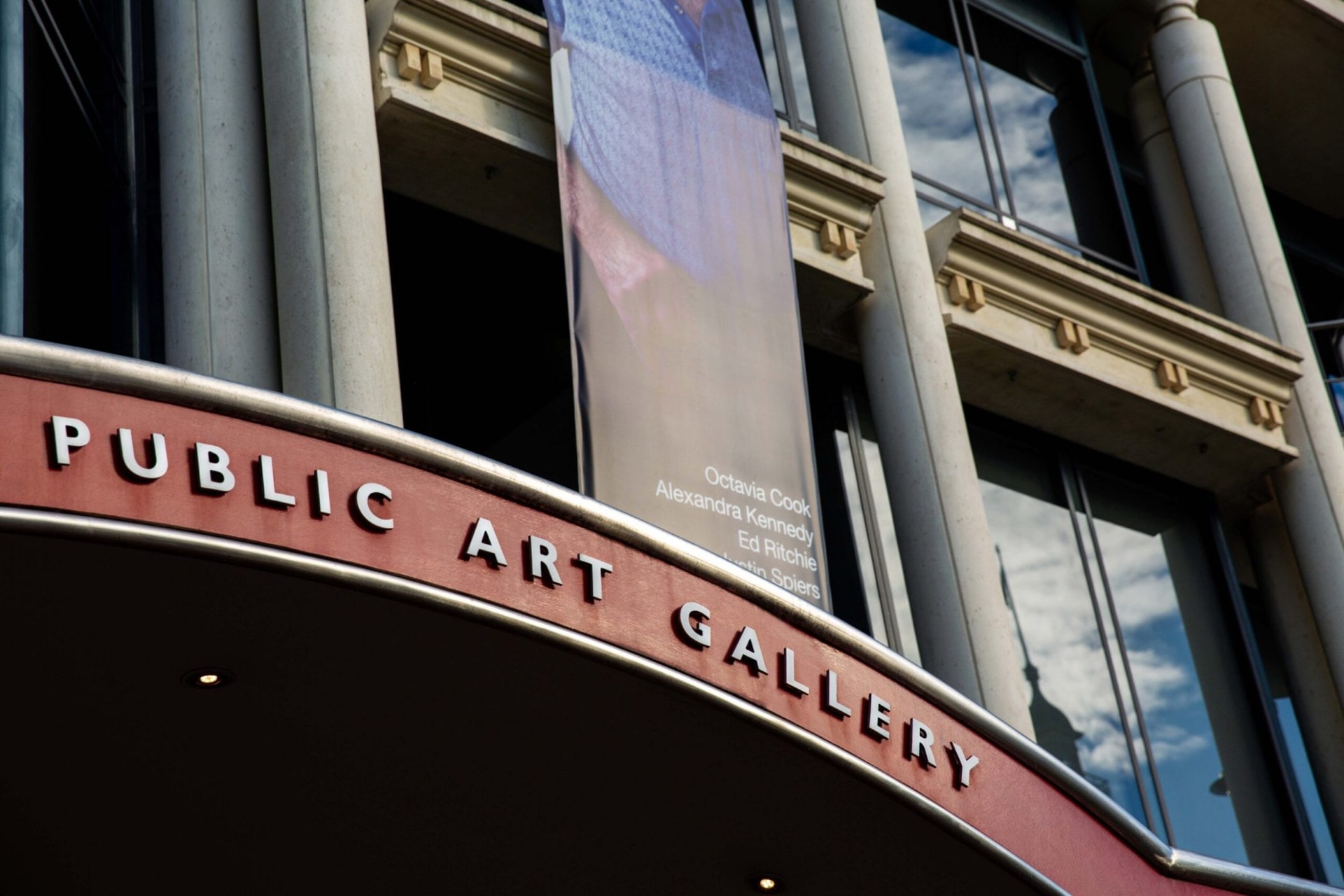 Exterior sign of Dunedin Public Art Gallery