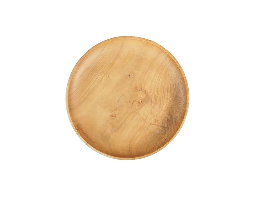 Teakový servírovací talíř, 49 dolarů od Tea Pea Home